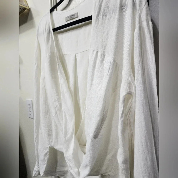 ALLSAINTS Women's Penny Wrap Top Size Medium Spring Lightweight Travel Vacation - Picture 6 of 12